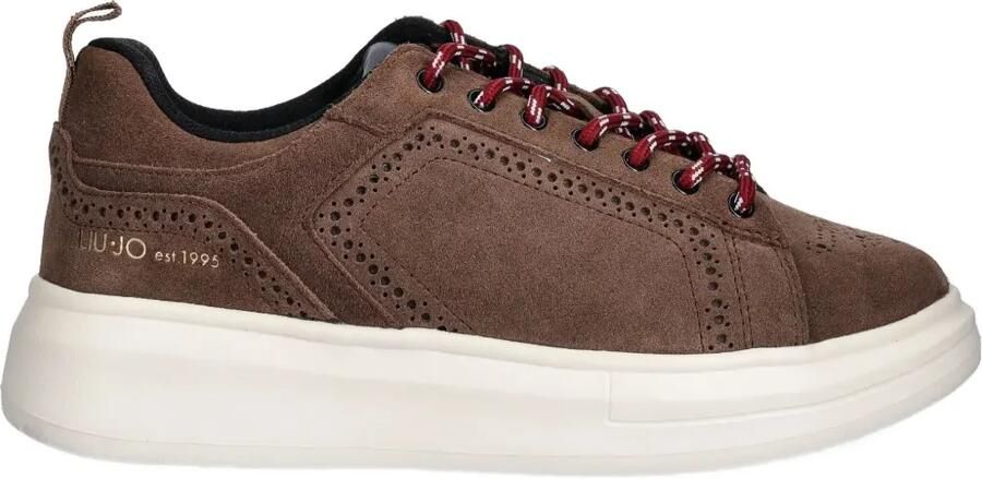 LIU JO Sneakers met geperforeerd detail Bruin