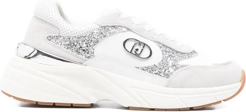 LIU JO Sneakers met glitters Wit
