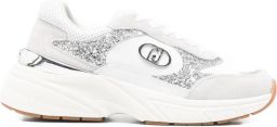 LIU JO Sneakers met glitters Wit