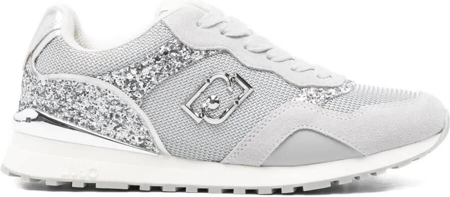 LIU JO Sneakers met glittervlakken Grijs