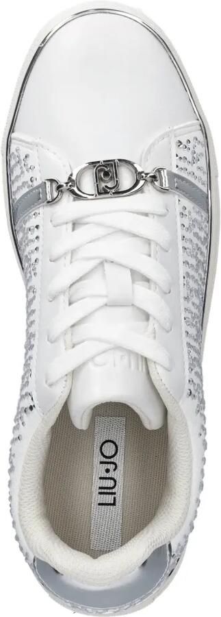LIU JO Sneakers met ketting van stras Wit - Foto 4