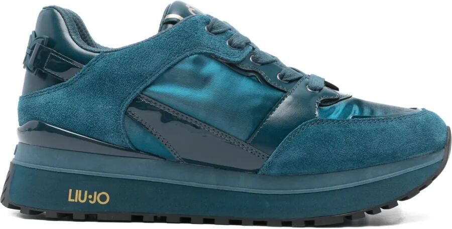 LIU JO Sneakers met leren vlakken Blauw