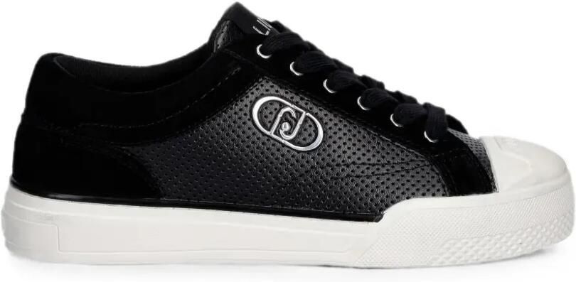 LIU JO Sneakers met logo-plakkaat en geperforeerde details Zwart