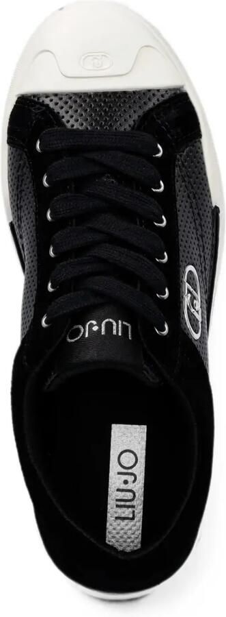 LIU JO Sneakers met logo-plakkaat en geperforeerde details Zwart - Foto 4
