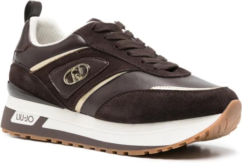 LIU JO Sneakers met logoplakkaat Bruin - Foto 2