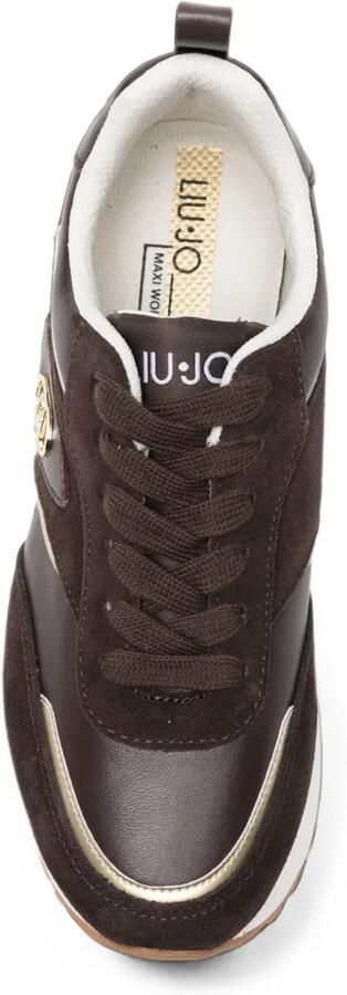 LIU JO Sneakers met logoplakkaat Bruin - Foto 4