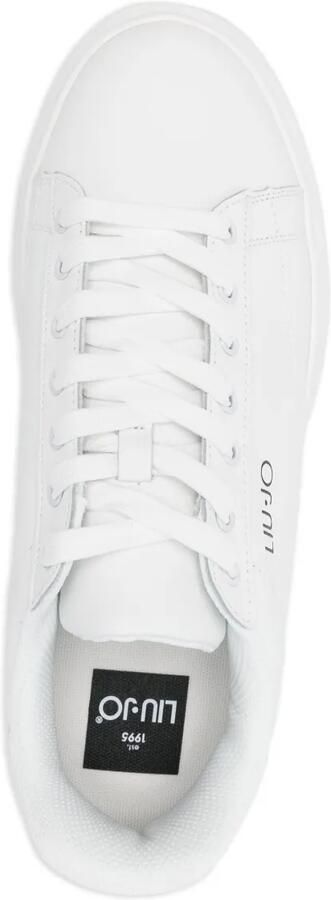 LIU JO Sneakers met logoplakkaat en plateauzool Wit - Foto 4