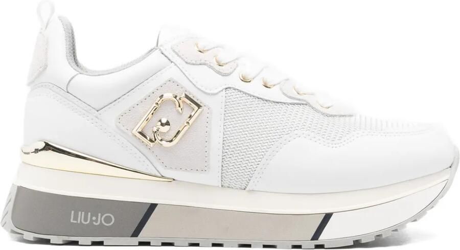 LIU JO Sneakers met logoplakkaat en vlakken Wit