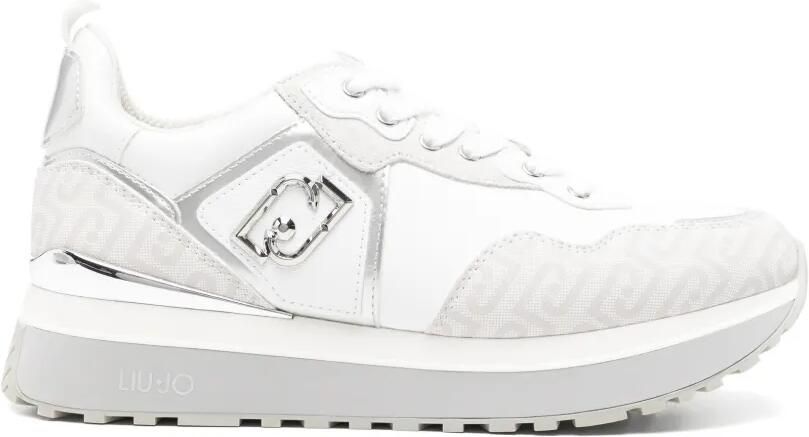 LIU JO Sneakers met logoplakkaat Wit