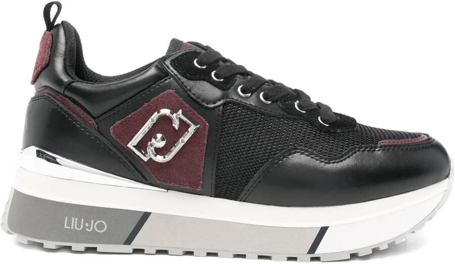 LIU JO Sneakers met logoplakkaat Zwart
