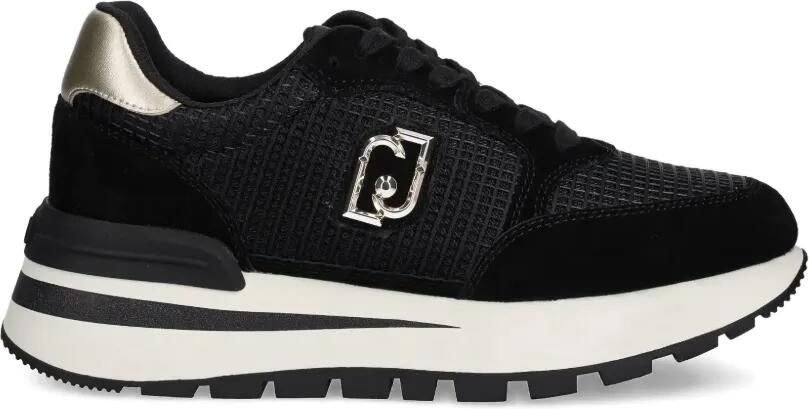 LIU JO Sneakers met logoplakkaat Zwart