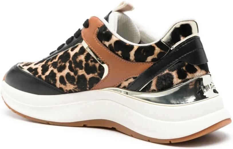 LIU JO Sneakers met luipaardprint en vlakken Bruin - Foto 3