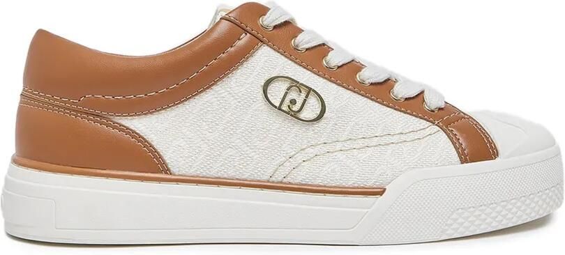LIU JO Sneakers met monogram-logo Beige