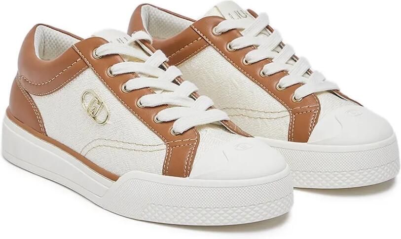 LIU JO Sneakers met monogram-logo Beige - Foto 4