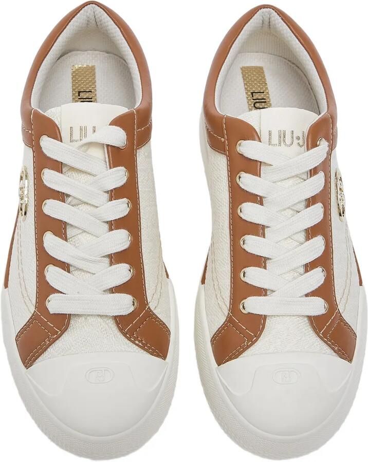 LIU JO Sneakers met monogram-logo Beige - Foto 2