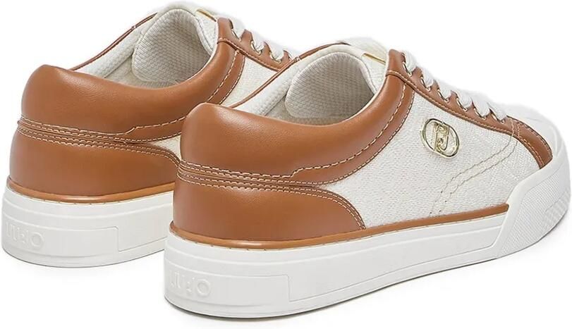 LIU JO Sneakers met monogram-logo Beige - Foto 5