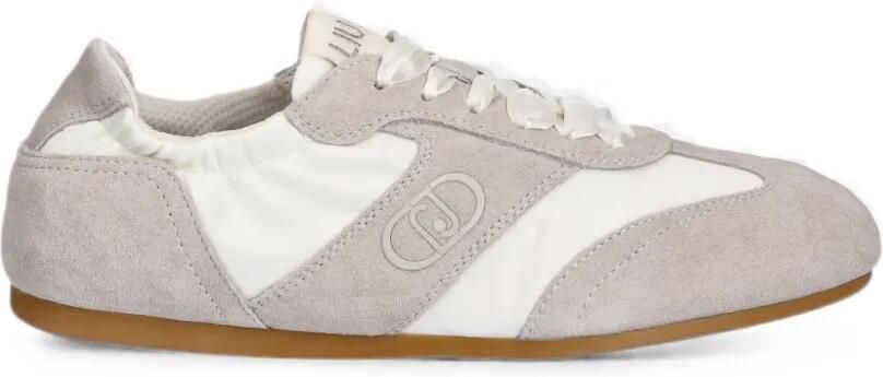 LIU JO Sneakers met suède vlakken en logo-patch Grijs