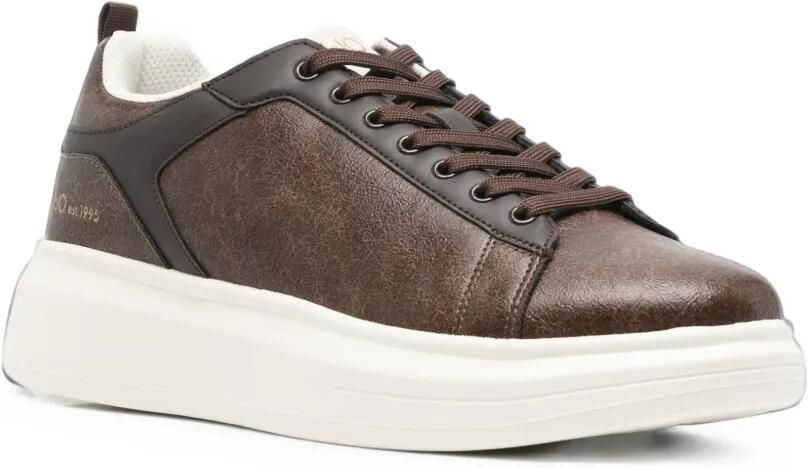 LIU JO Sneakers met vlakken en logoprint Bruin