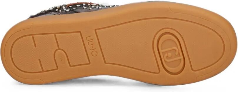 LIU JO Leren sneakers met studs Bruin - Foto 5