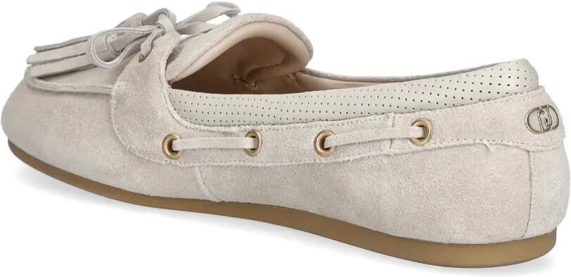 LIU JO Suède loafers met kwastjes Beige - Foto 3