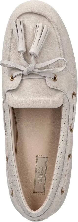 LIU JO Suède loafers met kwastjes Beige - Foto 4