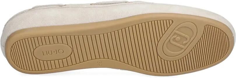 LIU JO Suède loafers met kwastjes Beige - Foto 5