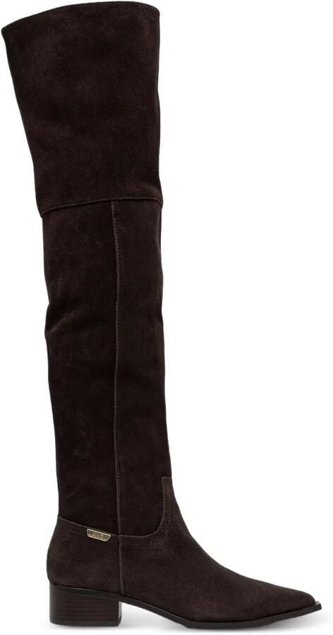 LIU JO Suede overknee laarzen Bruin