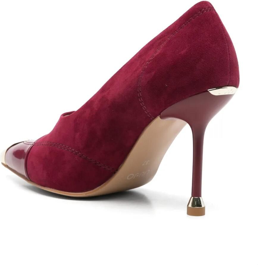 LIU JO Suède pumps met metalen afwerking Rood - Foto 2
