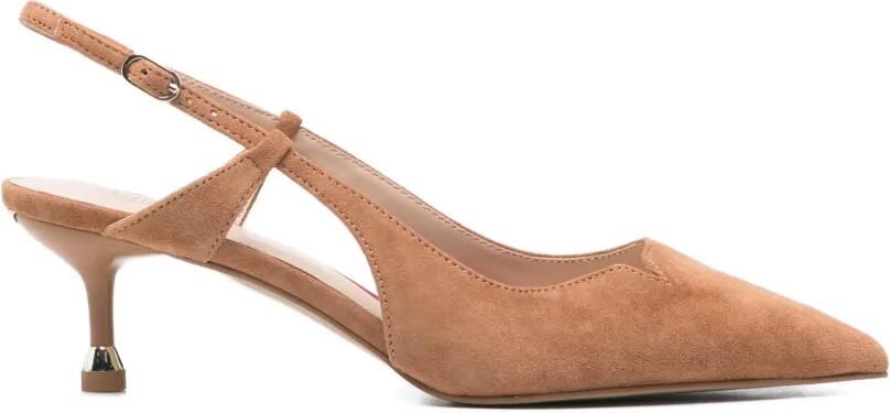 LIU JO Suède slingback pumps Beige