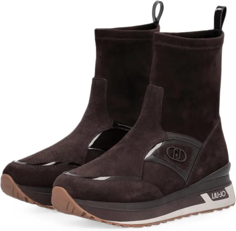 LIU JO Suède sneakers Bruin - Foto 3