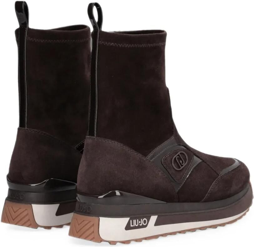 LIU JO Suède sneakers Bruin - Foto 4