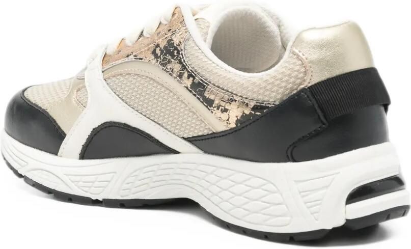 LIU JO Trixie 01 logo-plaque panelled sneakers Beige - Foto 2