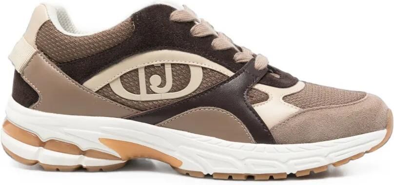 LIU JO Trixie sneakers met logo-patch en vlakken Bruin