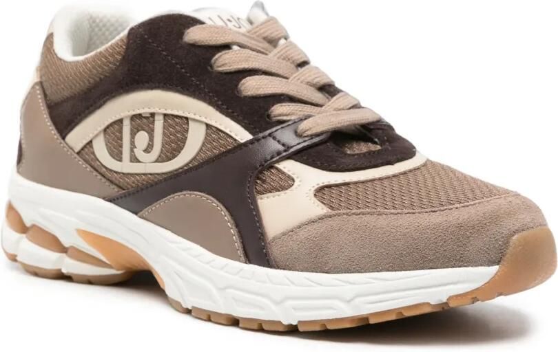 LIU JO Trixie sneakers met logo-patch en vlakken Bruin - Foto 2