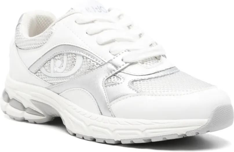 LIU JO Trixie sneakers met vlakken en logo-plakkaat Wit - Foto 2