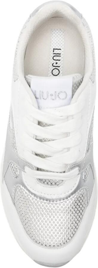 LIU JO Trixie sneakers met vlakken en logo-plakkaat Wit - Foto 4