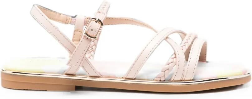 LIU JO Ylenia 01 gevlochten sandalen met bandjes Beige