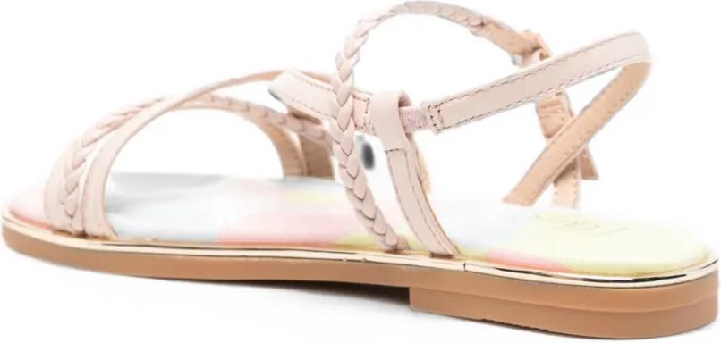 LIU JO Ylenia 01 gevlochten sandalen met bandjes Beige - Foto 3