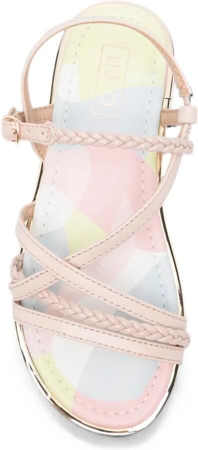 LIU JO Ylenia 01 gevlochten sandalen met bandjes Beige - Foto 2