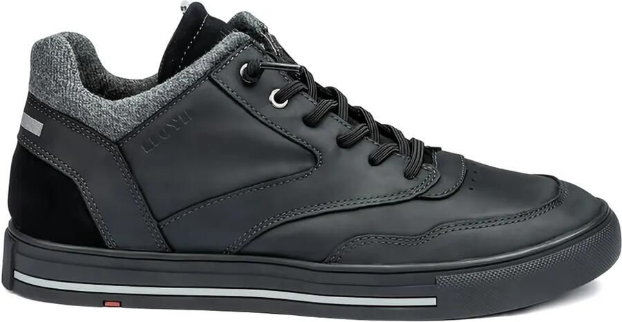 Lloyd Ellison leren sneakers met textuur Zwart
