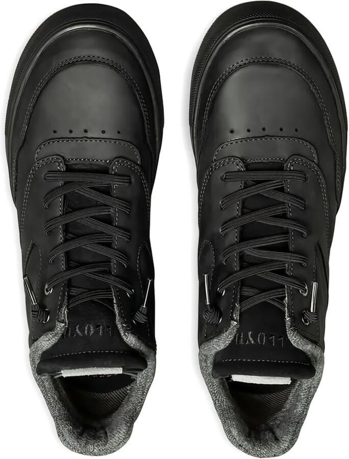 Lloyd Ellison leren sneakers met textuur Zwart - Foto 2