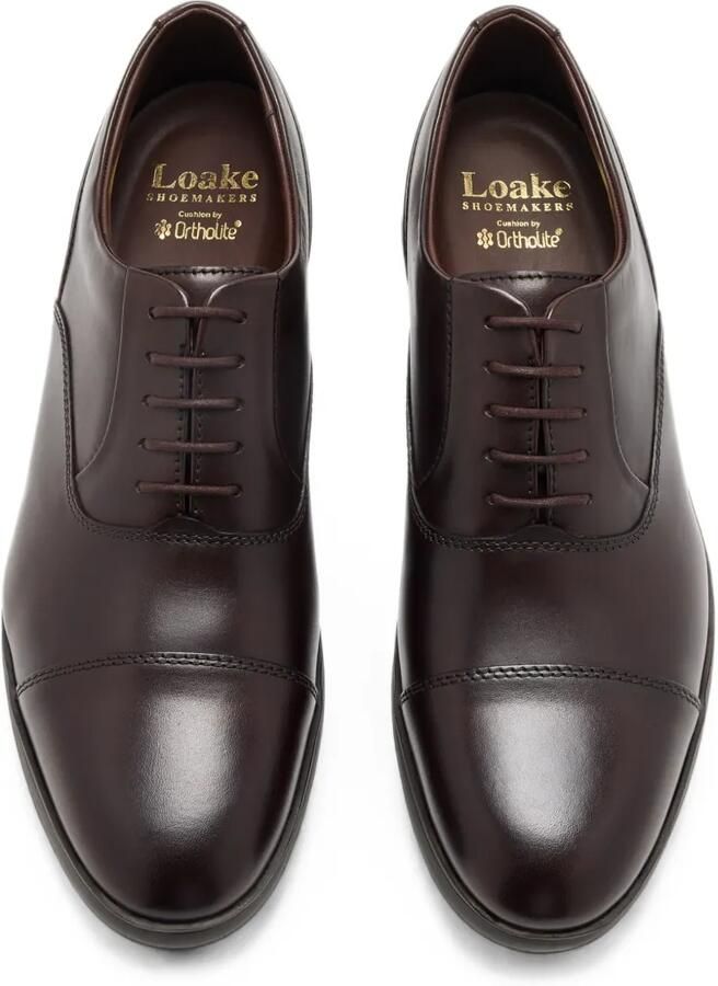 Loake Armstrong oxfordschoenen met kapneus Bruin - Foto 2