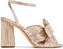 Loeffler Randall Camellia geplooide sandalen Goud - Thumbnail 1