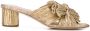 Loeffler Randall Emilia geplooide geknoopte sandalen Goud - Thumbnail 1