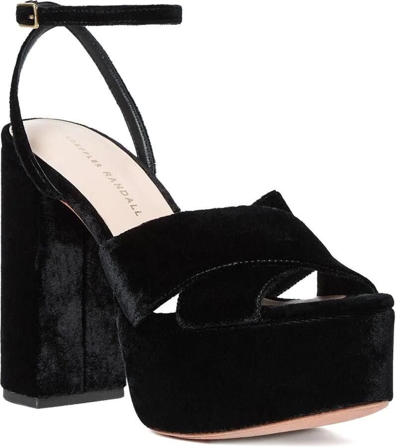 Loeffler Randall 130mm Loretta platform sandals Zwart - Foto 2