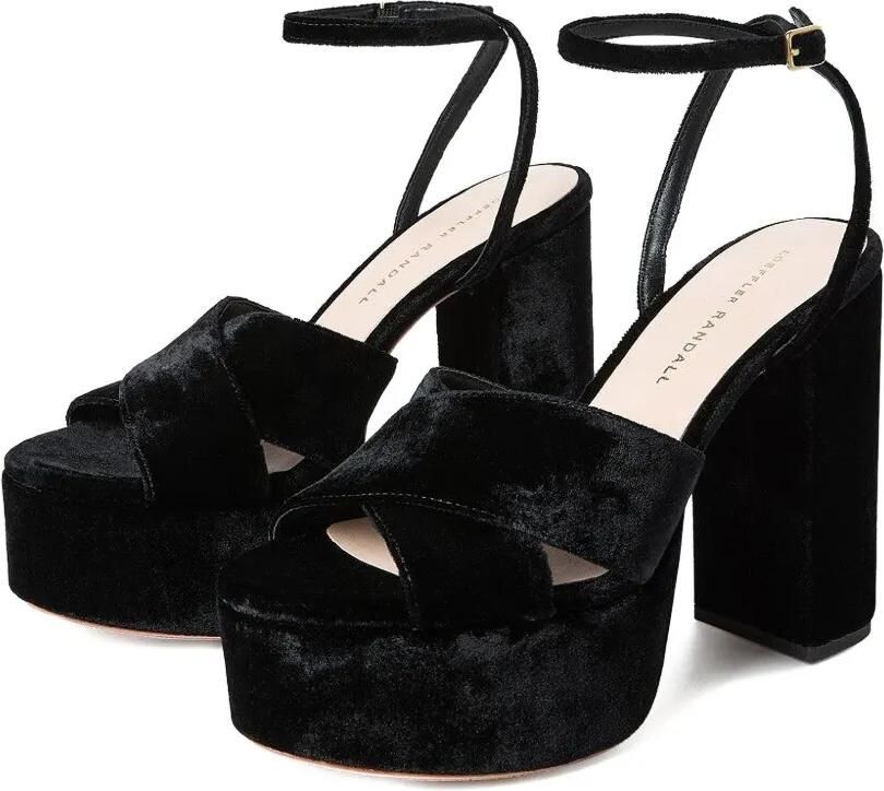 Loeffler Randall 130mm Loretta platform sandals Zwart - Foto 5