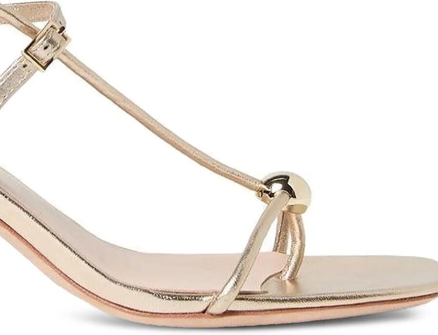 Loeffler Randall 70 mm Triana sandalen met balhak Goud