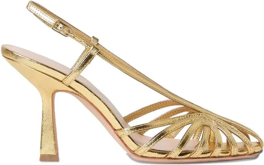 Loeffler Randall 89 mm Alexandra sandalen met bandjes Goud
