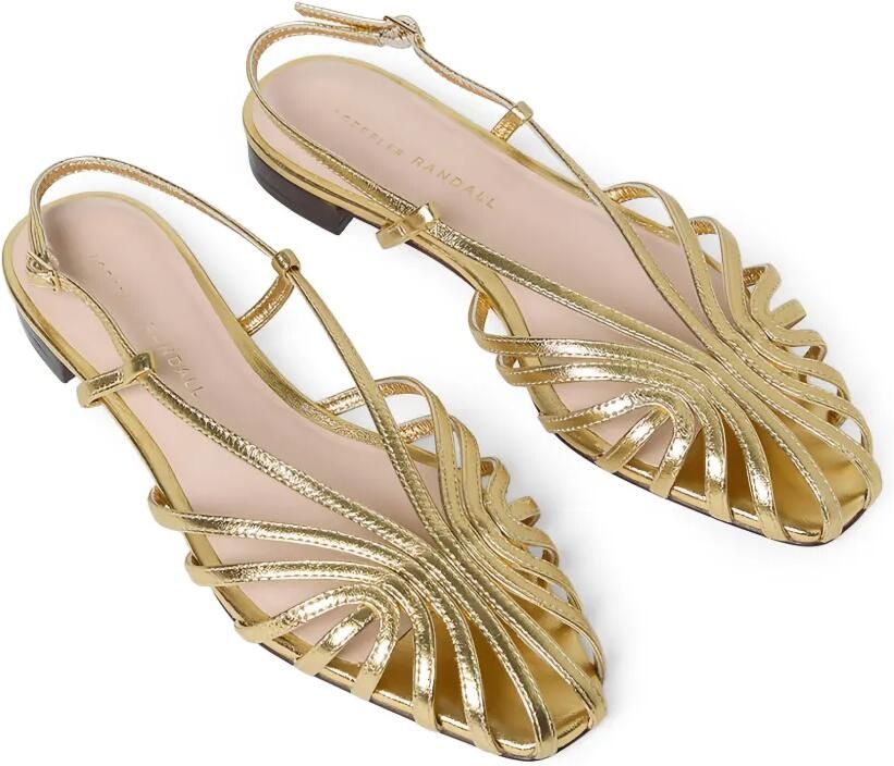Loeffler Randall Devon slingback sandalen Goud - Foto 3