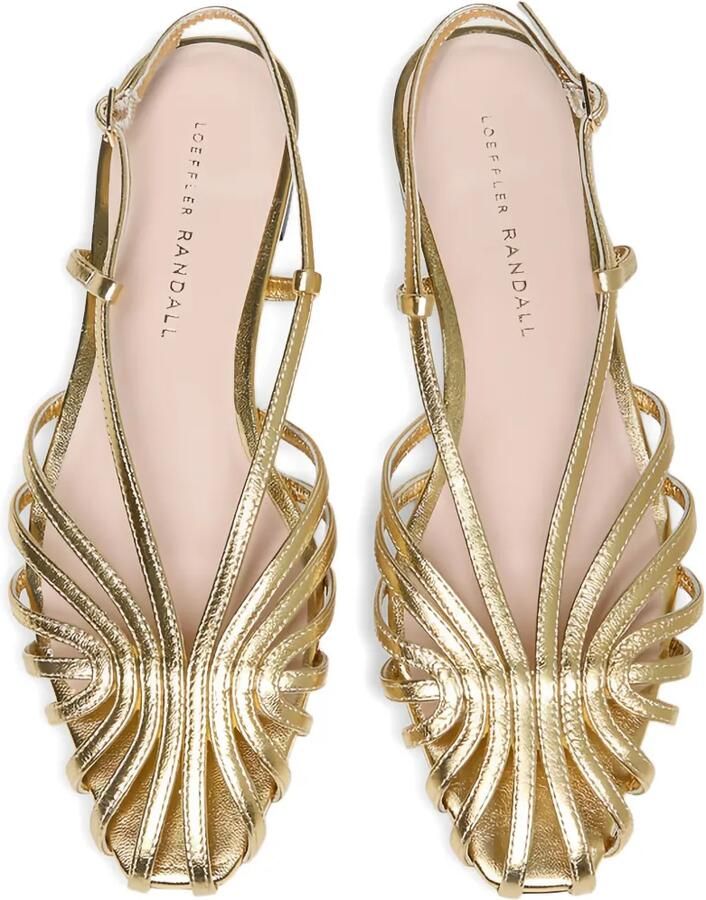 Loeffler Randall Devon slingback sandalen Goud - Foto 2